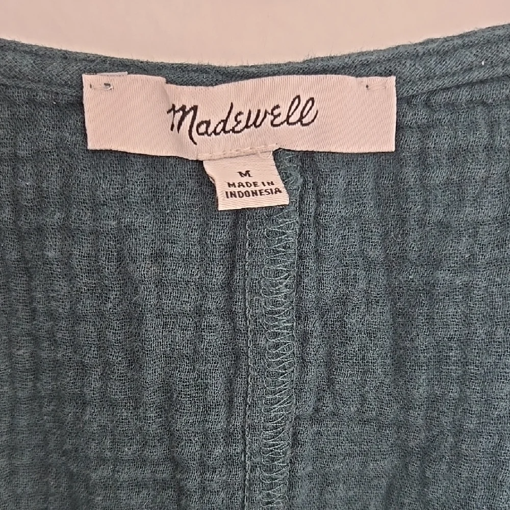 Madewell Lightspun Popover Tiered Mini Dress Size M - Picture 2 of 14